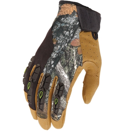 HANDLER Glove CamoBrown Dual Layer Fused Silicone PalmFingers